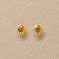 [Second Earrings] 18K Citrine Marquise Earrings (Yellow Gold) - Product Image