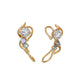 [Airy Clip-On Earrings] 10K Tanzanite Earrings (Yellow Gold) - Product Image