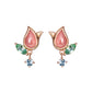 [Birth Flower Jewelry] March Tulip Earrings (Rose Gold) - Product Image