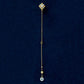 [Solo Earring] 18K/10K "The First Star" 3Way Chain Stud Single Earring (Yellow Gold) - Product Image