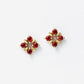 18K/10K Illumination Garnet Earrings (Yellow Gold) - Product Image