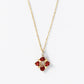 10K Illumination Garnet Necklace (Yellow Gold) - Product Image