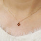 10K Illumination Garnet Necklace (Yellow Gold) - Model Image