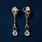 10K "Grain of Light" 2Way Clip-On Earrings (Yellow Gold) - Product Image
