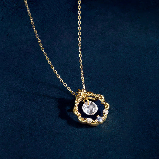 10K "Grain of Light" 2Way Necklace (Yellow Gold) - Product Image