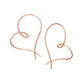 Gold Filled Twisted Heart Earrings - Product Image