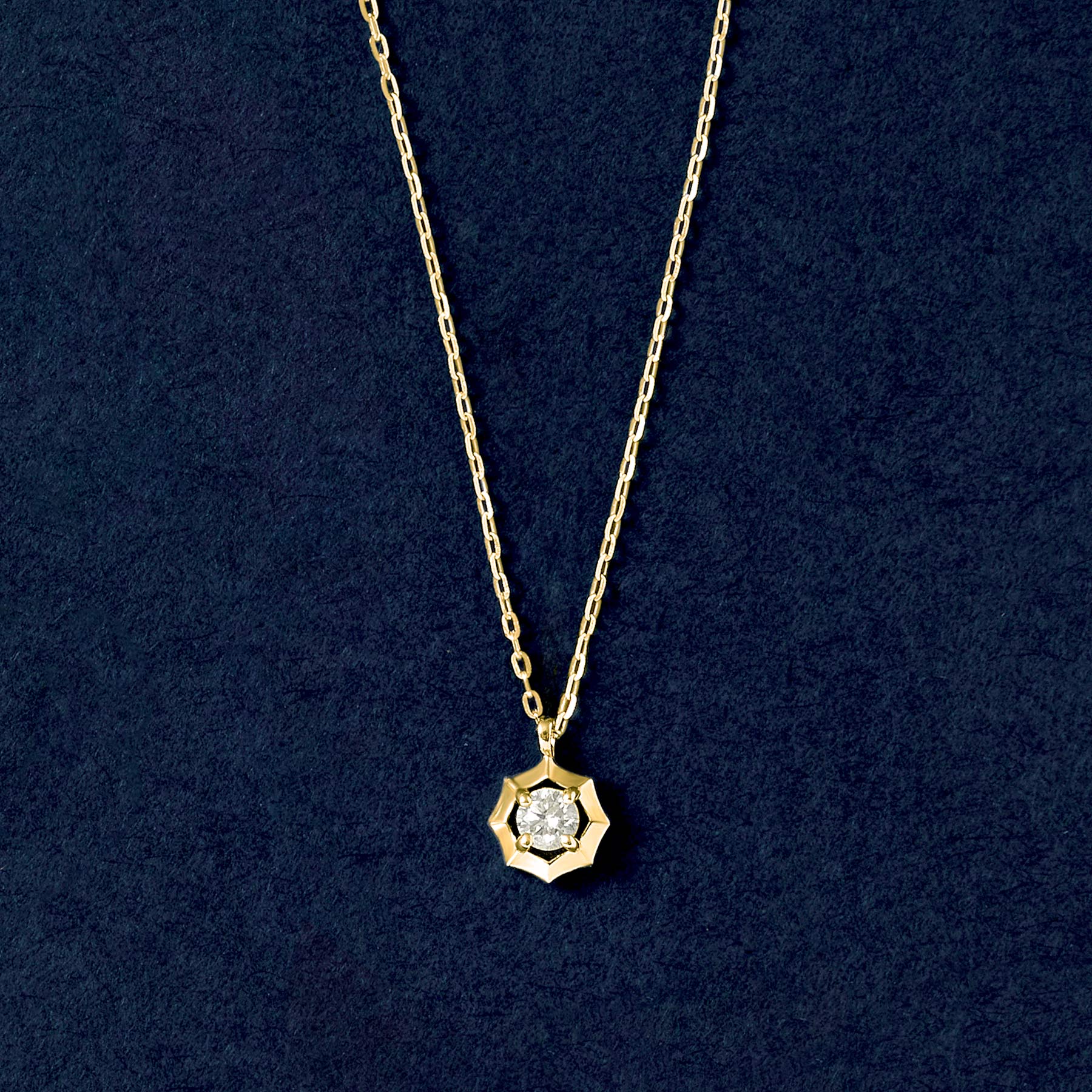10K Diamond Aldebaran Necklace (Yellow Gold) - Product Image