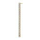 [Solo Earring] 18K/10K Moissanite Long Tennis Chain Single Earring (Yellow Gold) - Product Image