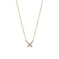 10K Diamond Mini Flower Necklace (Yellow Gold) - Product Image