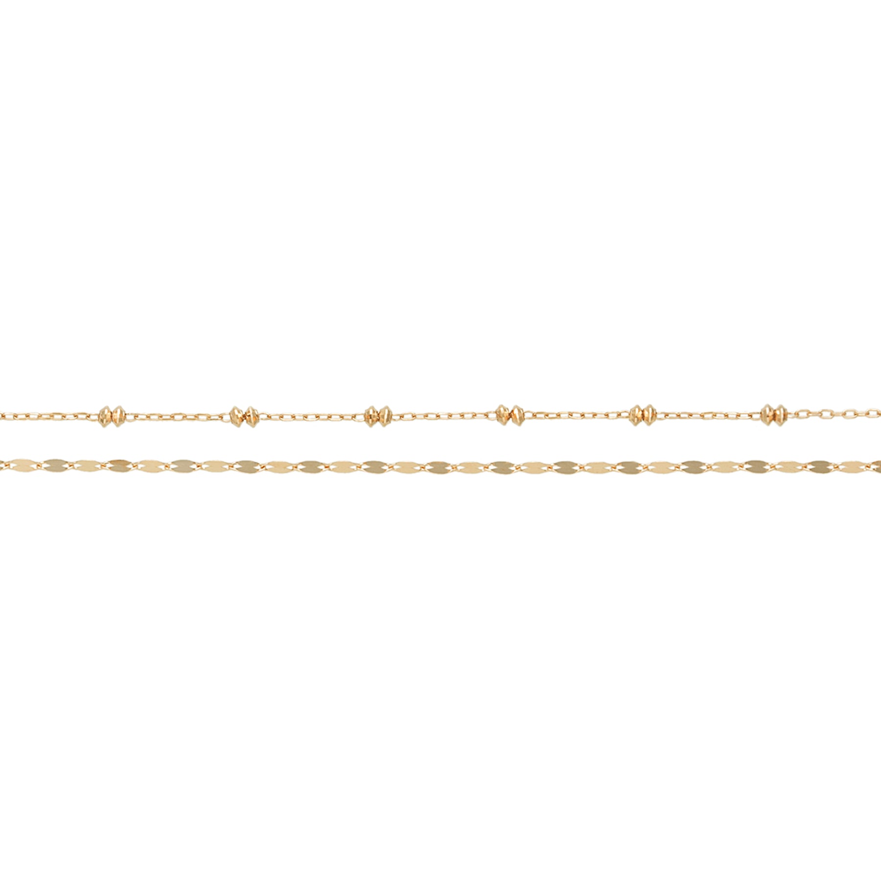 10K Yellow Gold Double Bracelet - Product Image