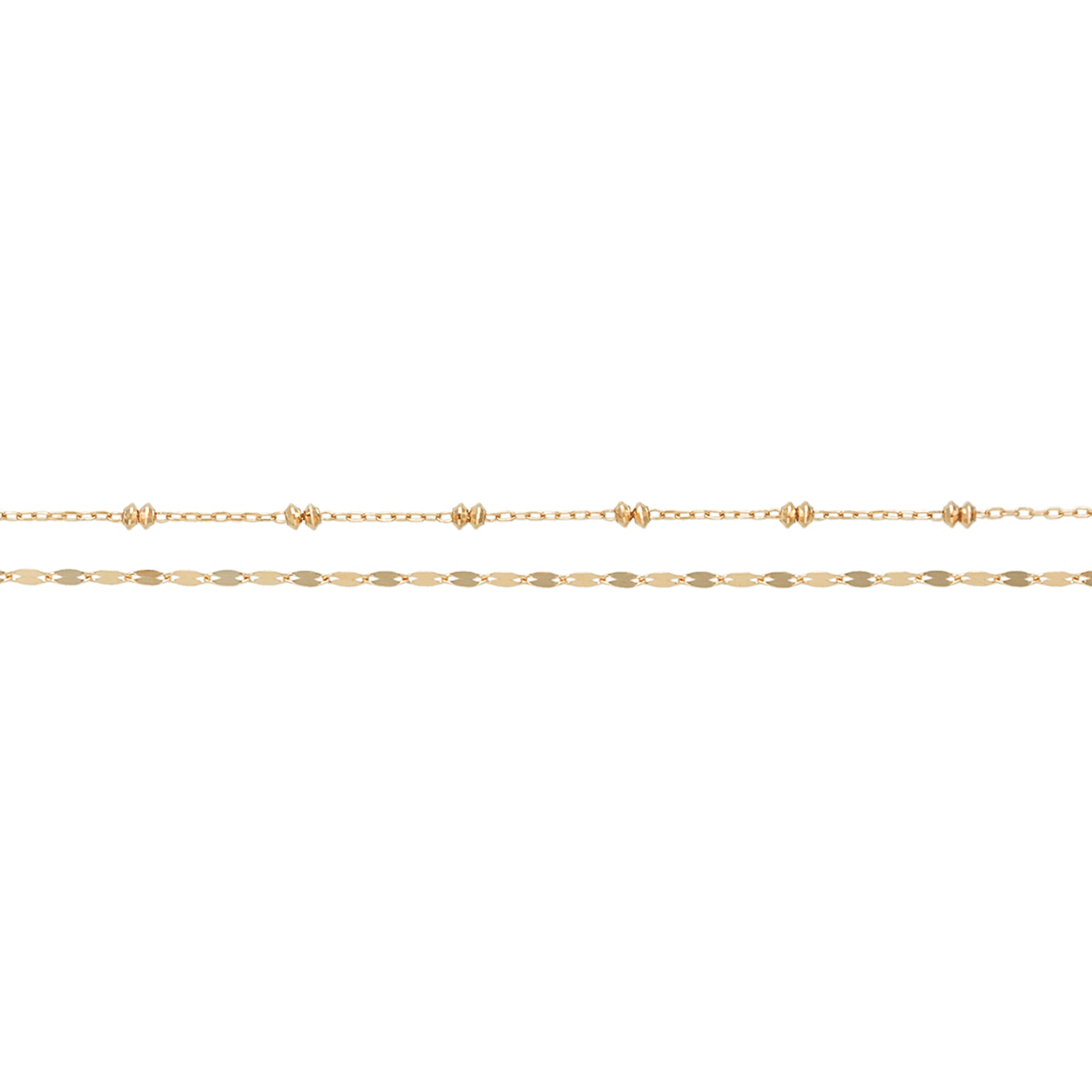 10K Yellow Gold Double Bracelet - Product Image