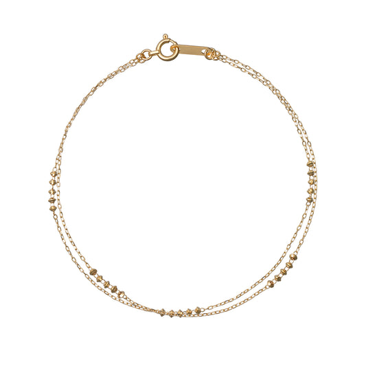 18K Yellow Gold Double Bracelet - Product Image