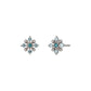 14K/10K Diamond Sparkle Design Earrings (White Gold) - Product Image