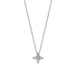 Platinum Diamond Flower Necklace (S) - Product Image