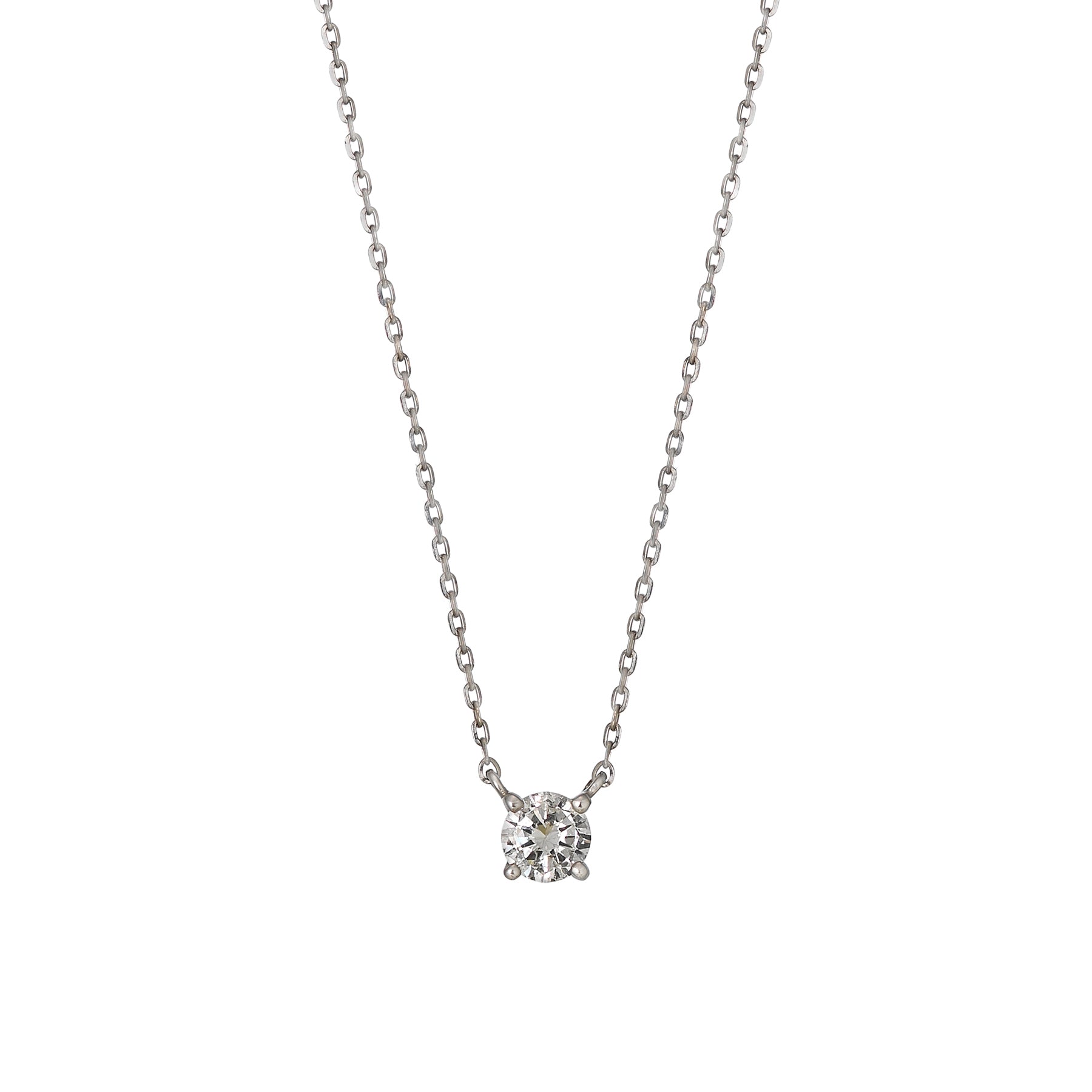 Platinum D Color Diamond Limited Solitaire Necklace - Product Image