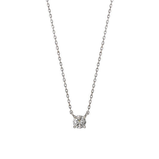 Platinum D Color Diamond Limited Solitaire Necklace - Product Image