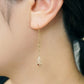 [Pannier] 18K/10K Chandelier Earrings (Yellow Gold) - Model Image