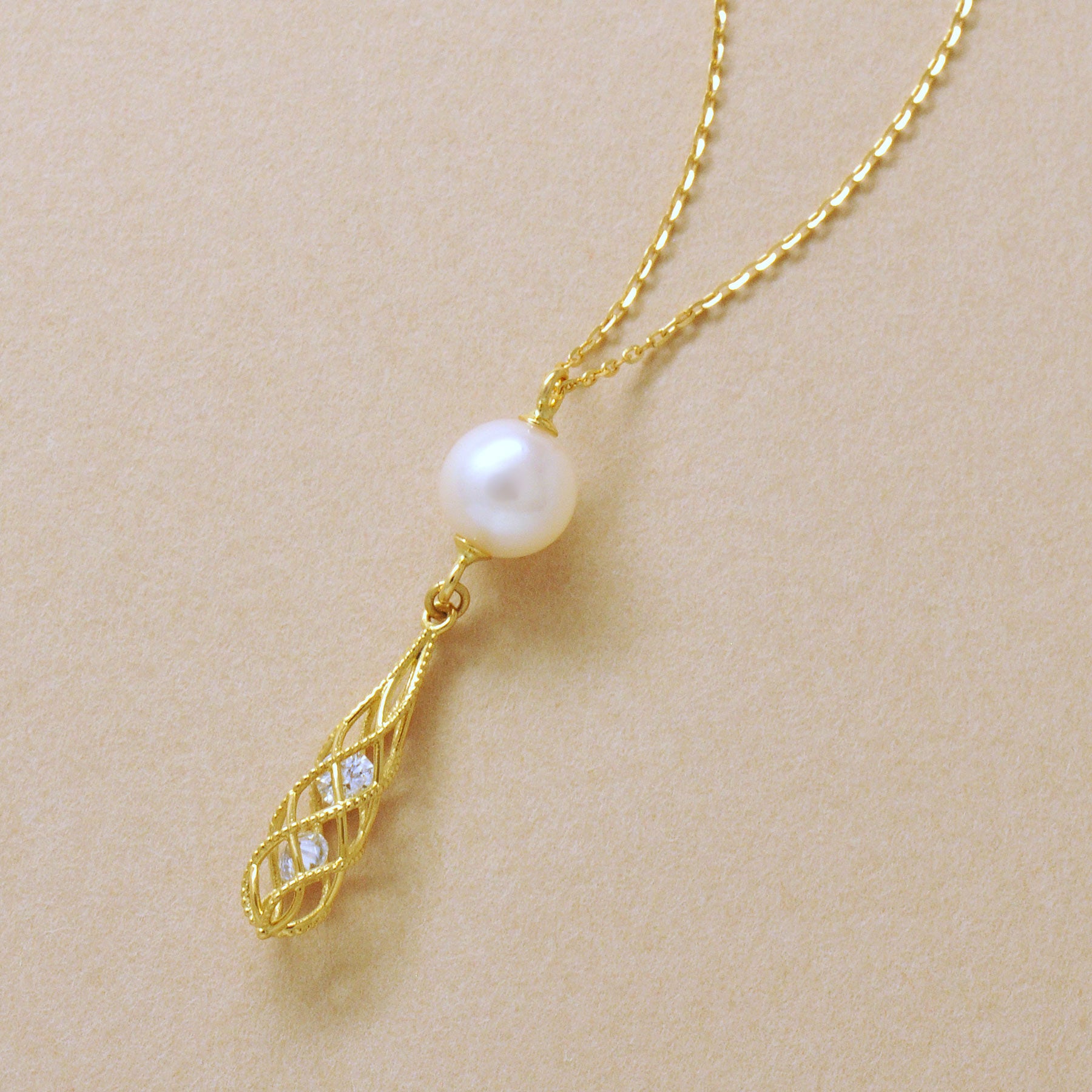 [Pannier] 18K Akoya Pearl Elegant Necklace (Yellow Gold) - Product Image