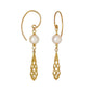 [Pannier] 18K Akoya Pearl Elegant Earrings (Yellow Gold) - Product Image