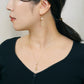 [Pannier] 18K Akoya Pearl Elegant Earrings (Yellow Gold) - Model Image