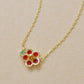 [Birth Flower Jewelry] November - Camellia Necklace (10K Yellow Gold) - Product Image