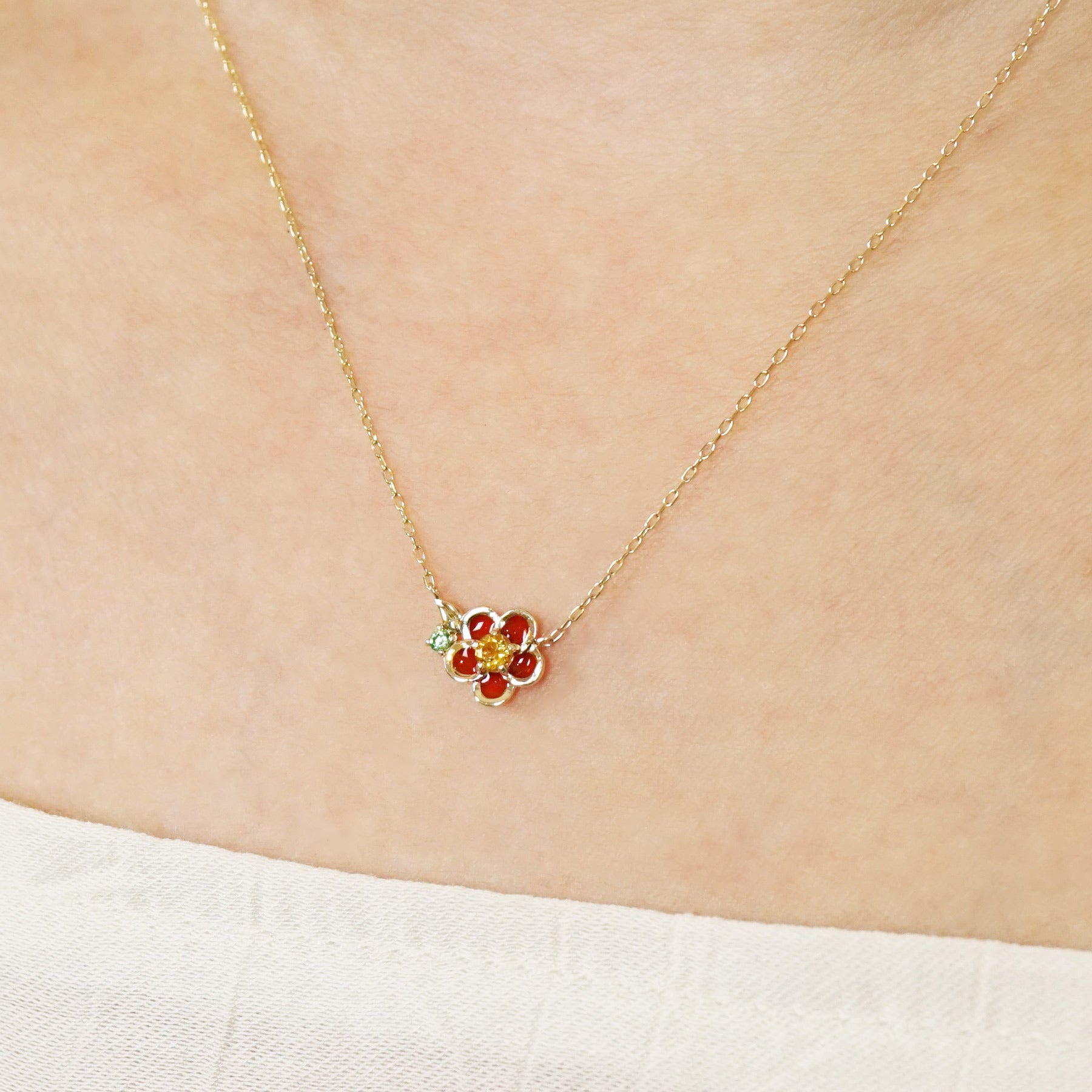 Camellia flower jewelry discount