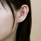 18K/10K Yellow Gold Freshwater Pearl Twisted Earrings - Model Image