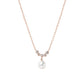 Swinging Pearl Necklace (Rose Gold) - Product Image