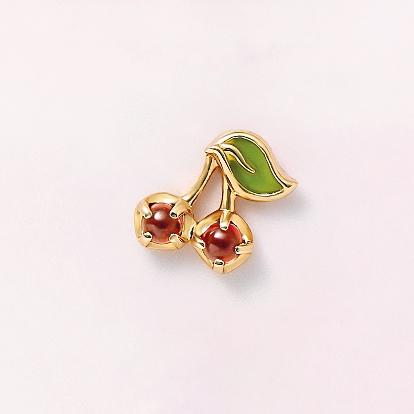 [Solo Earring] 18K/10K Cherries Single Earring (Yellow Gold) - Product Image