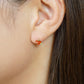 [Solo Earring] 18K/10K Strawberry Single Earring (Yellow Gold) - Model Image