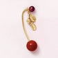 [Solo Earring] 18K/10K Cherry Swinging Single Earring (Yellow Gold) - Product Image