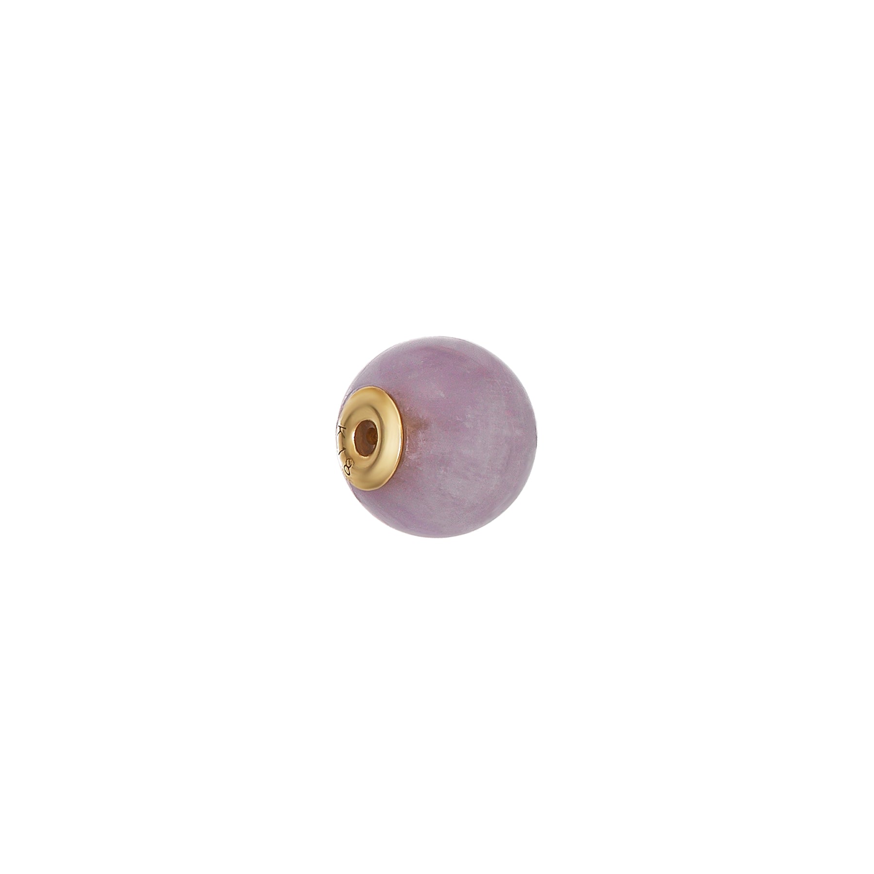 18K Gold Ball Friction Back (Lavender Amethyst) - Product Image