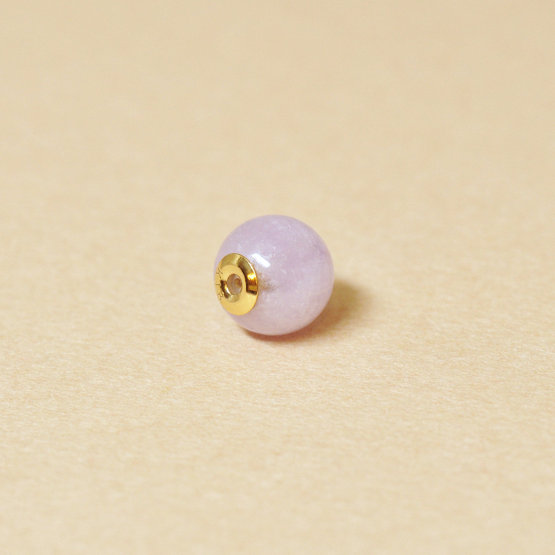 18K Gold Ball Friction Back (Lavender Amethyst) - Product Image