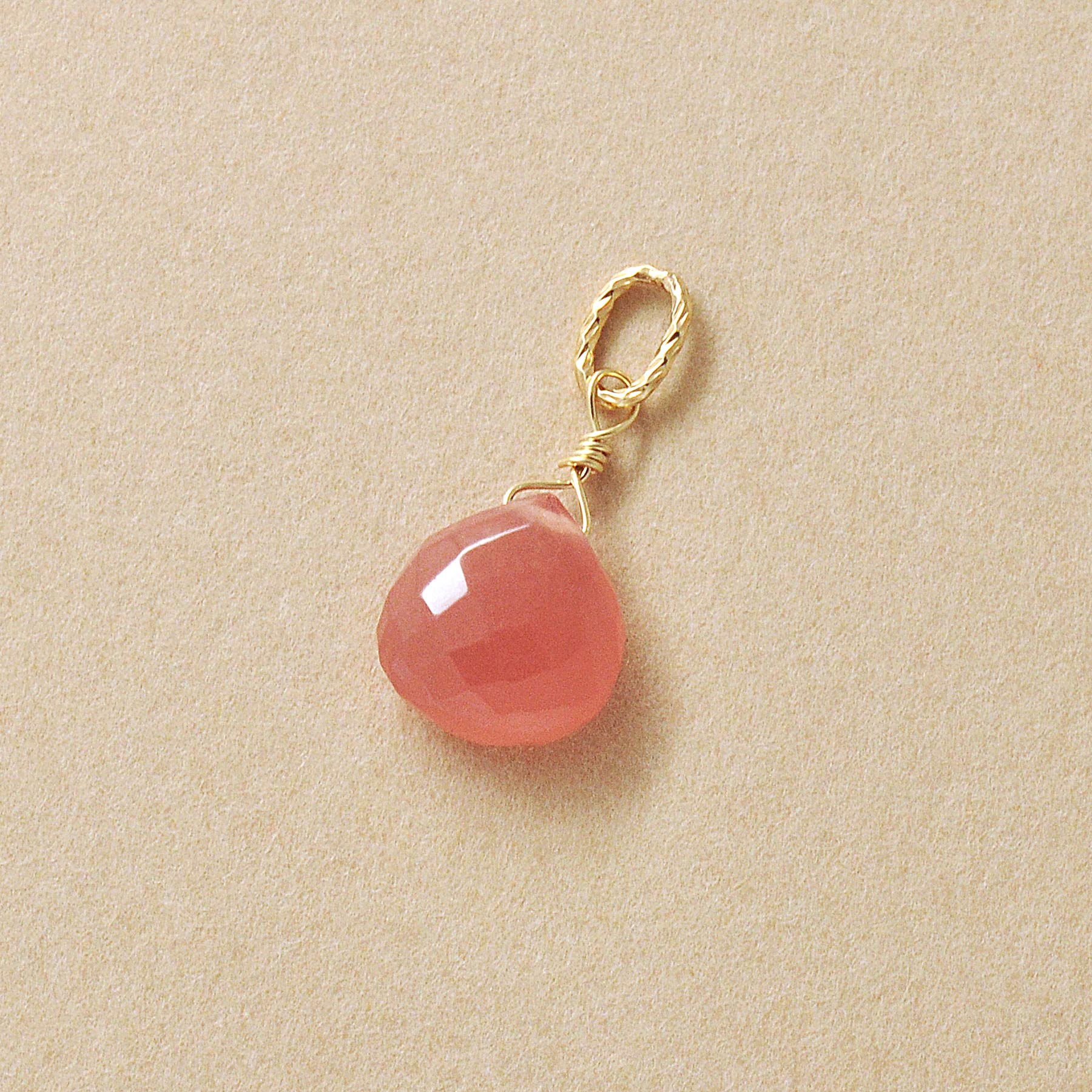 10K Inca Rose Necklace Charm (Yellow Gold) - Product Image