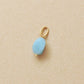 10K Amazonite Necklace Charm (Yellow Gold) - Product Image