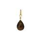10K Smoky Quartz Necklace Charm (Yellow Gold) - Product Image