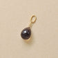 10K Smoky Quartz Necklace Charm (Yellow Gold) - Product Image
