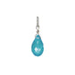 10K Blue Topaz Necklace Charm (White Gold) - Product Image