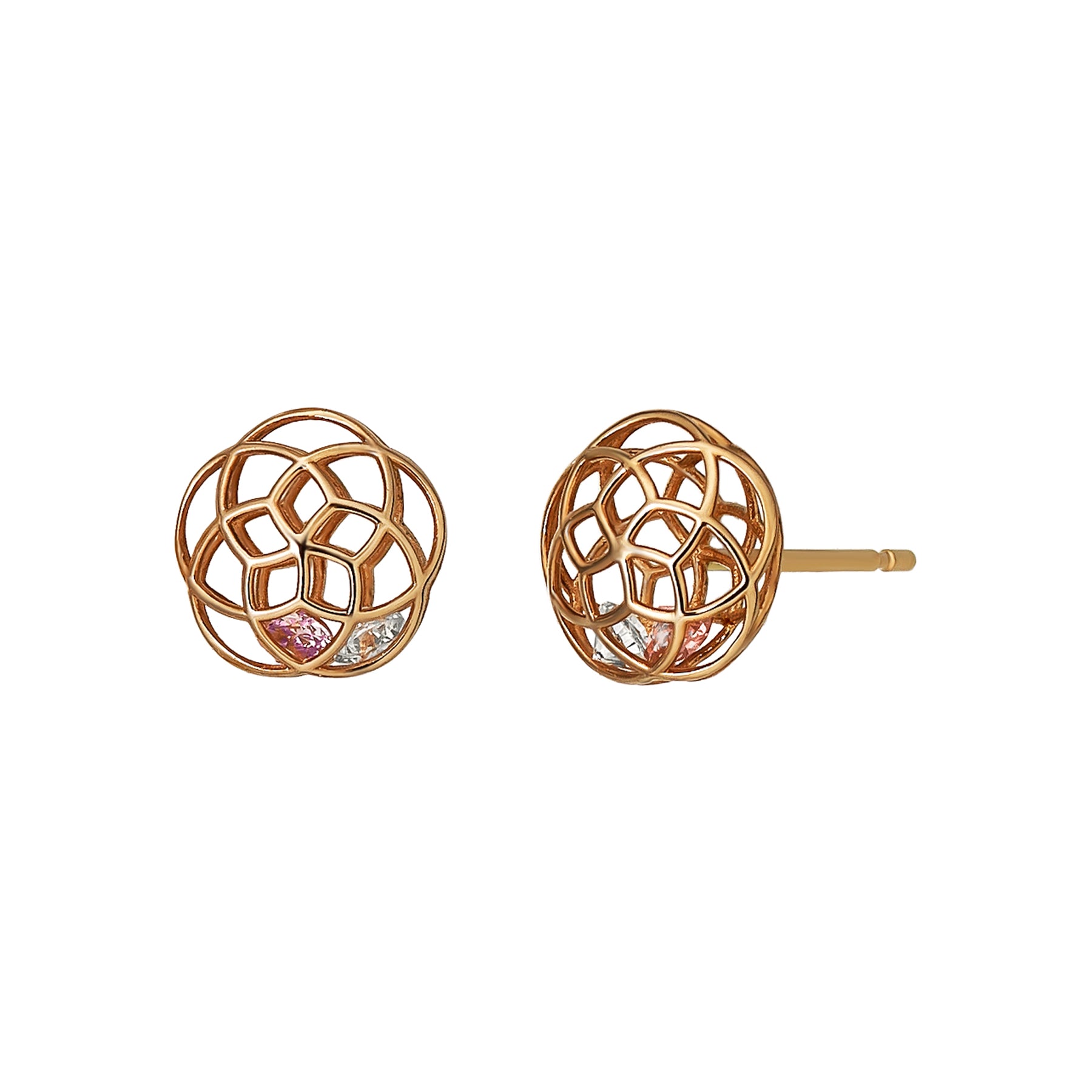 [Pannier] 18K/10K Limited Quantity Earrings “Cherry Blossoms” (Rose Gold) - Product Image