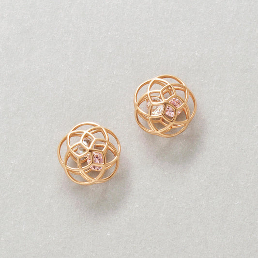 [Pannier] 18K/10K Limited Quantity Earrings “Cherry Blossoms” (Rose Gold) - Product Image