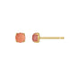 [Second Earrings] 18K Yellow Gold Inca Rose Cabochon Earrings - Product Image
