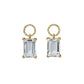 [Palette] 10K Aquamarine Charms for Hoop Earrings (Yellow Gold) - Product Image