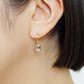 [Palette] 10K Aquamarine Charms for Hoop Earrings (Yellow Gold) - Model Image