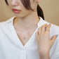[Birth Flower Jewelry] May - Lily of The Valley Necklace (10K Yellow Gold) - Model Image