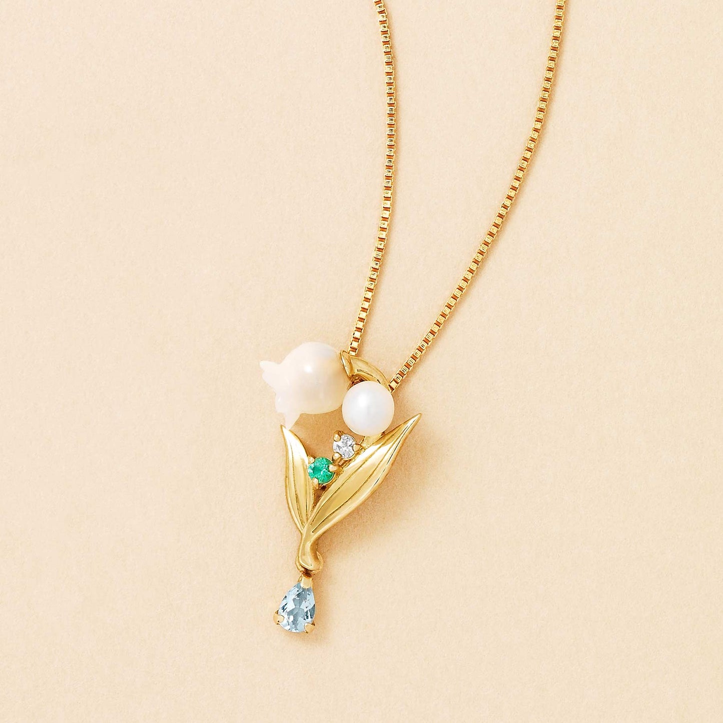 [Birth Flower Jewelry] May Lily of the valley Necklace - Product Image