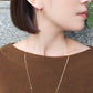 18K / 10K Yellow Gold Cubic Zirconia Marquise Earrings - Model Image