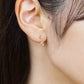 [Birth Flower Jewelry] April Cherry Blossoms Earrings (Watermark) - Model Image