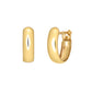 18K/10K Yellow Gold Basic Hoop Earrings - Product Image