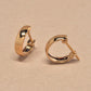 18K/10K Yellow Gold Basic Hoop Earrings - Product Image
