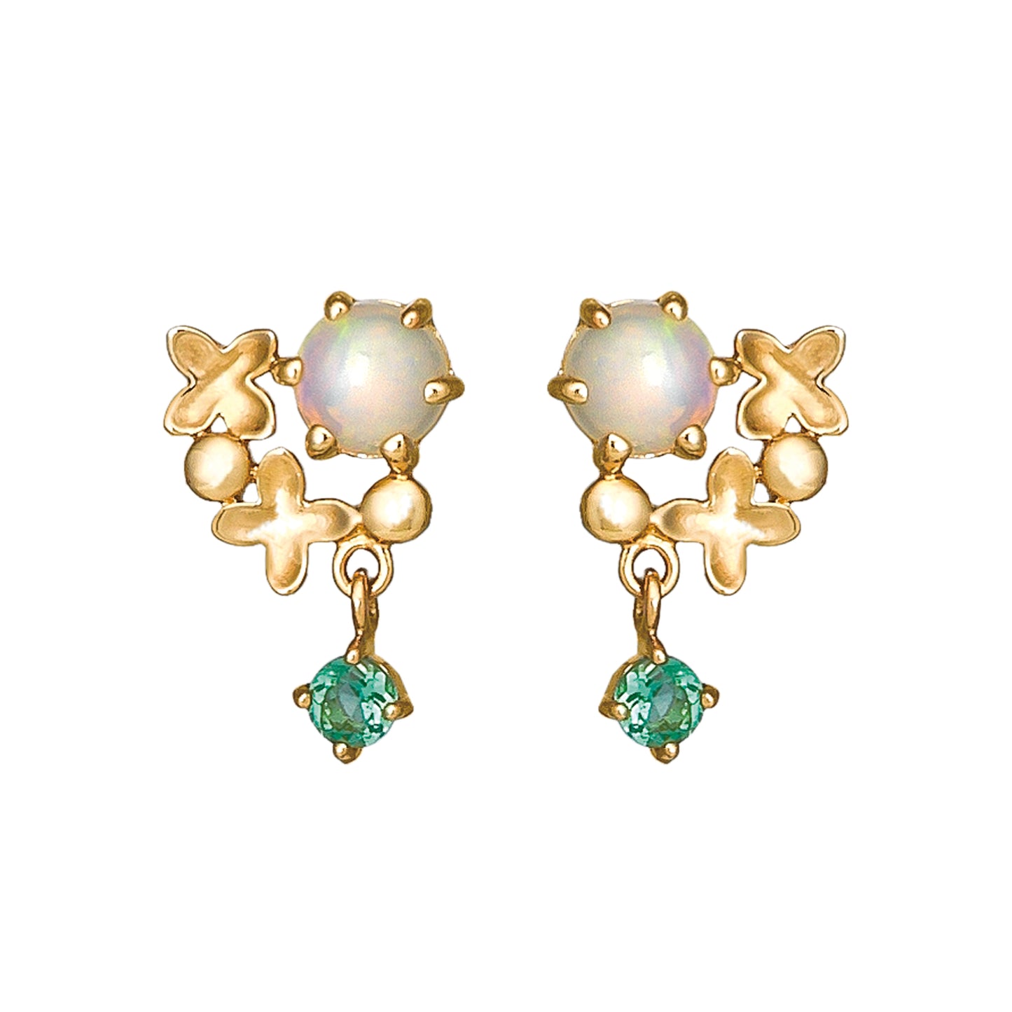 [Birth Flower Jewelry] October Fragrant Olive Earrings - Product Image